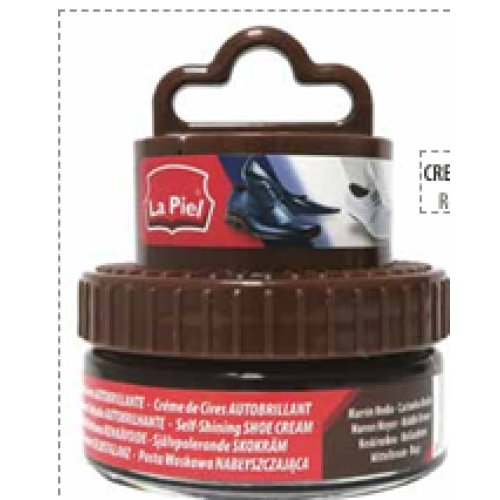 LA PIEL CREMA AUTOBRILLANTE CON ESPONJA MARRON 50 ML CREMAS CALZADO